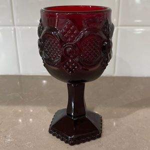 Avon Ruby Red Cape Cod 3 Ounce Cordial glass
